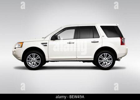 2010 Land Rover LR2 HSE in White - Drivers Side Profile Stock Photo