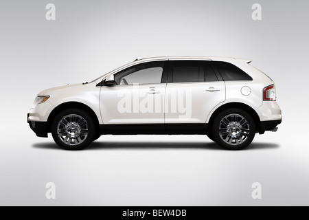 2010 Ford Edge Limited in White - Drivers Side Profile Stock Photo