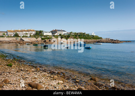 Old Town Bay, St. Mary's, Isles of Scilly, towards Tolman Point Stock Photo