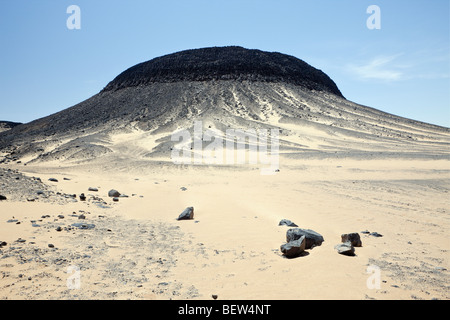 Black Desert, Libyan Desert, Egypt Stock Photo