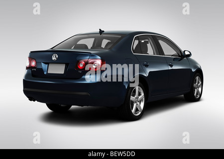 2010 Volkswagen Jetta TDI in Blue - Front angle view Stock Photo - Alamy