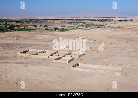 View on Dakhla Oasis, Libyan Desert, Egypt Stock Photo