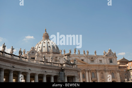 A view of St Peter's Basilica in Vatican City, Rome, Italy Stock Photo