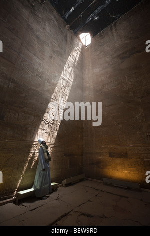 Impressionsof Horus Temple at Edfu, Edfu, Egypt Stock Photo