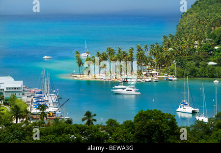 Marigot Bay, Saint Lucia Stock Photo