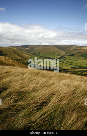 Rushup Edge and the Vale of Edale From Mam Tor in the Peak District ...