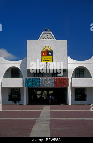 City Hall, city of Cancun, Quintana Roo State, Yucatan Peninsula, Mexico Stock Photo