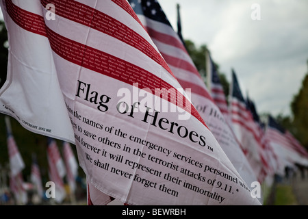 Flags of Heroes, New York Stock Photo