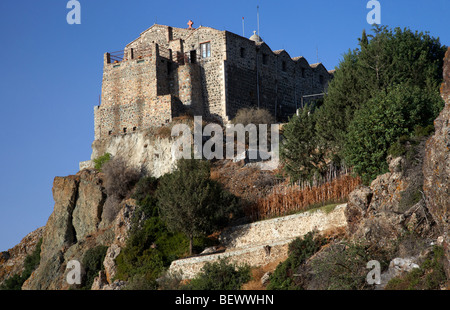 the stavrovouni monastery on the mountaintop founded in the 4th century by st helena republic of cyprus europe Stock Photo