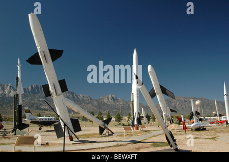 plane graveyard and missile museum in new mexico Stock Photo