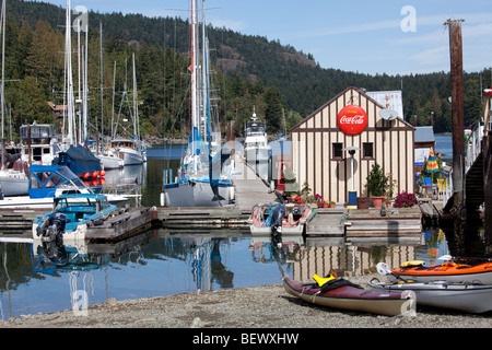 Genoa Bay, Vancouver Island, BC Stock Photo