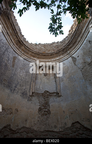 ruins of a church in Canale Monterano, Lazio, Italy Stock Photo