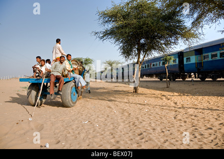 People's life around bikaner, Rajasthan, India. Stock Photo