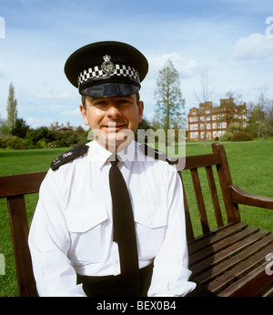 UK, England, London, Kew Gardens P.C. Steve Marsden of the Royal Botanic Gardens Constabulary Stock Photo