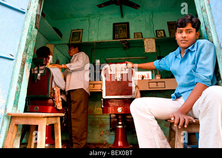 Street life around mandawa, Rajasthan, India. Stock Photo