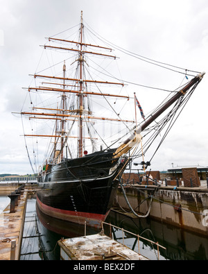 RRS Discovery, Dundee, Scotland. Antarctic expedition ship built in 1901 Stock Photo