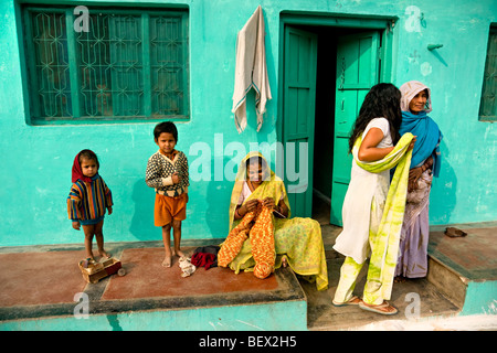 People living around the Orchha village, Madhya pradesh, India. Stock Photo