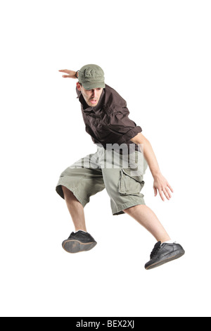 Young man dancing Stock Photo