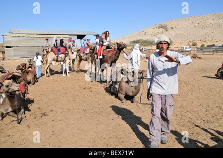 Israel, Negev Desert, Mamshit the Nabataean city of Memphis, re-enactment on the life in the Nabatean period Stock Photo