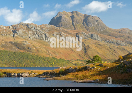 Loch Maree and Slioch mountain Wester Ross Scottish Highlands  SCO 5411 Stock Photo
