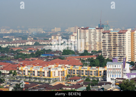 Modern high rise buildings in Ampang, Selangor, Malaysia.  Ampang is a suburb of Kuala Lumpur. Stock Photo