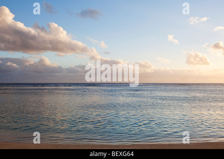 Beach on Rarotonga in The Cook Islands in The South Pacific Stock Photo