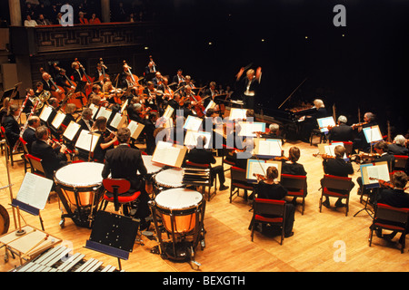 Stockholm Philharmonic Orchestra performing in Stockholm Concert House Stock Photo