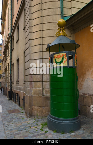 Public toilet Gamla Stan the old town of Stockholm Sweden Europe Stock Photo