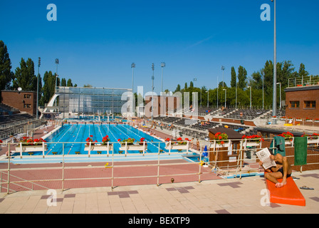 Alfred Hajos Swimming Baths on Margaret Island in Budapest Hungary Europe Stock Photo