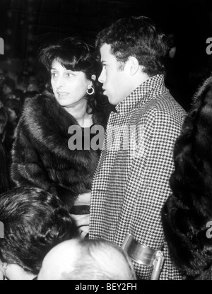 anna magnani and son luca, rome 1962 Stock Photo