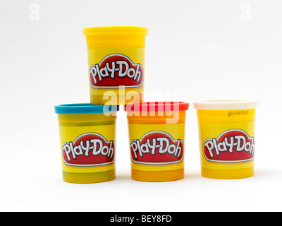 Tubs of  Play Doh Stock Photo