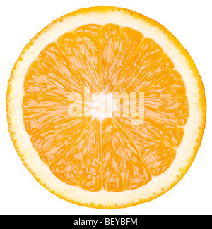 Orange section on a white background Stock Photo