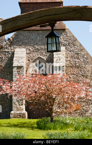 St Mary's Church, Friston, East Sussex. Stock Photo