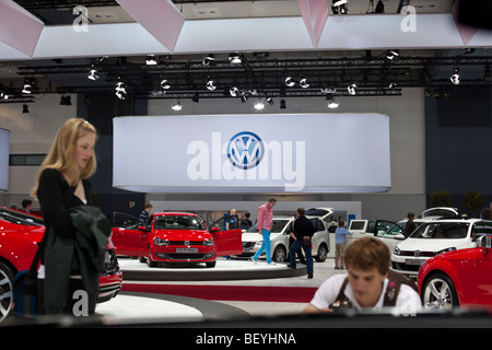 Polo BlueMotion is seen at an automobile show of the Volkswagen AG in Hamburg, Germany. Stock Photo