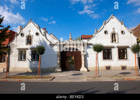 The two Moors House. Rustic Baroque architecture - Sopron, Hungary Stock Photo