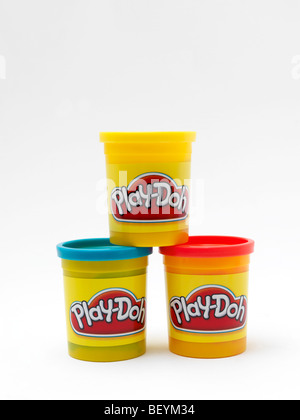 Tubs of  Play Doh Stock Photo