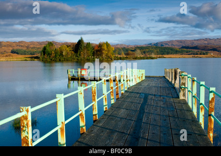 The jetty on Loch Shiel at Acharacle Lochaber, Inverness-shire, Highland, Scotland.  SCO 5444