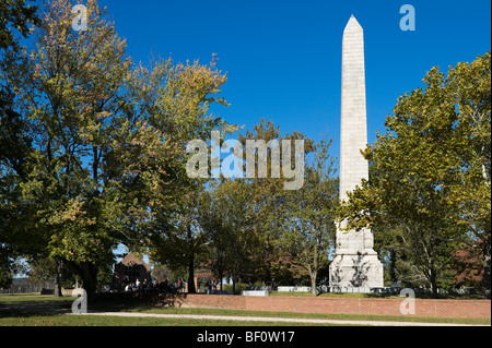 The Tercentennial Monument, Historic Jamestowne, Colonial National Historical Park, Virginia, USA Stock Photo