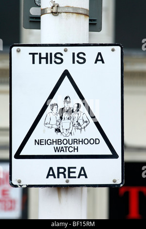 Neighbourhood Watch Area Sign - Sep 2009 Stock Photo