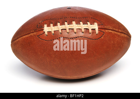 Football close up isolated on a white background Stock Photo