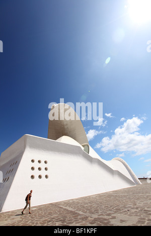 Opera house Auditorio de Tenerife, Santa Cruz De Tenerife, Canary Islands, island, Spain Stock Photo