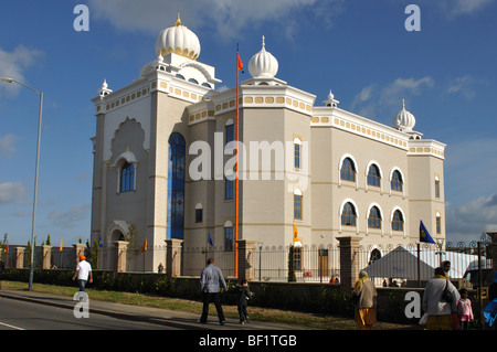 Gurdwara Sahib, Sikh temple, Leamington Spa, Warwickshire, England, UK Stock Photo