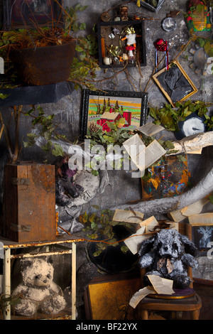 Childhood memories, teddy bears and dream parts Stock Photo