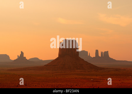 Mesas of Monument Valley Arizona-Utah Navajo Nation USA Stock Photo