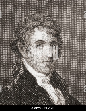 David Humphreys,1752 to 1818. Revolutionary War colonel, aide de camp to George Washington. Stock Photo