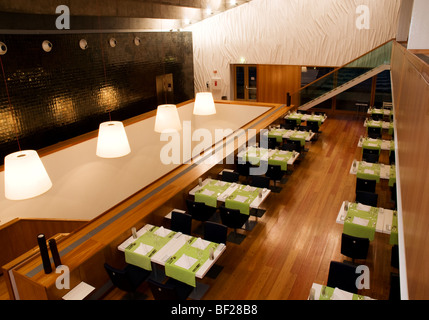 The recently opened Anfiteatro restaurant, located in the marina at Ponta Delgada on São Miguel island, in the Azores Stock Photo