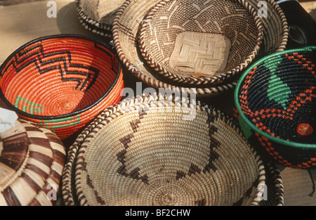 Traditional woven basket craft, Zimbabwe Stock Photo - Alamy