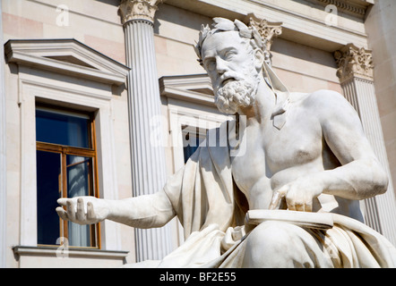 Vienna - philosopher statue for the Parliament - Xenophanes Stock Photo