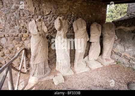 Italy, Campania, Pompeii - Necropolis of Herculaneum Gate (Porta Ercolano), Tomb 39 UNESCO Stock Photo