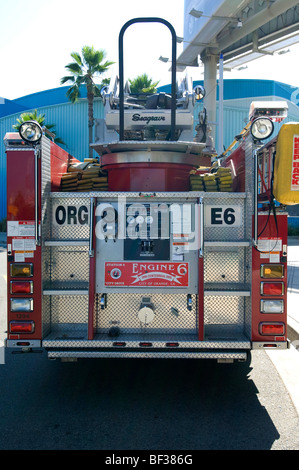 City of Orange, Engine 6, Firetruck in Orange County, CA Stock Photo